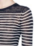 Detail View - Click To Enlarge - ISABEL MARANT ÉTOILE - Stripe linen-blend knit sweater