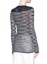 Back View - Click To Enlarge - ISABEL MARANT ÉTOILE - Stripe linen-blend knit sweater