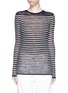 Main View - Click To Enlarge - ISABEL MARANT ÉTOILE - Stripe linen-blend knit sweater