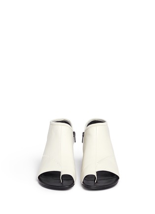 Front View - Click To Enlarge - 3.1 PHILLIP LIM - 'Drum' cutout leather sandal bootie