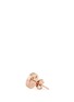 Detail View - Click To Enlarge - RUIFIER - 'Happy' 18k rose gold cord stud earrings