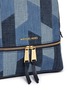 Detail View - Click To Enlarge - MICHAEL KORS - 'Rhea' medium mosaic patchwork denim backpack