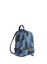 Front View - Click To Enlarge - MICHAEL KORS - 'Rhea' medium mosaic patchwork denim backpack