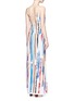 Back View - Click To Enlarge - EMILIO PUCCI - Watercolour stripe print wrap front camisole dress