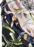 Detail View - Click To Enlarge - EMILIO PUCCI - Mix print ribbon tie one-shoulder dress