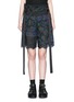 Main View - Click To Enlarge - SACAI - Botanical print embroidery lace culotte shorts