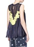 Back View - Click To Enlarge - SACAI - Camisole back fine pleat tank top