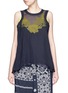 Main View - Click To Enlarge - SACAI - Camisole back fine pleat tank top