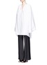 Figure View - Click To Enlarge - THE ROW - Silk satin wide leg pants