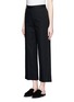 Front View - Click To Enlarge - THE ROW - 'Resme' horn button wide leg cropped pants