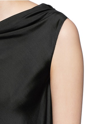 Detail View - Click To Enlarge - THE ROW - 'Gen' drape neckline silk gown
