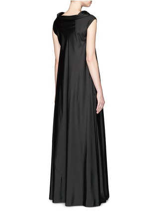 Back View - Click To Enlarge - THE ROW - 'Gen' drape neckline silk gown