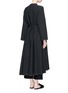 Back View - Click To Enlarge - THE ROW - 'Prana' tie waist wool blend long coat