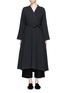 Main View - Click To Enlarge - THE ROW - 'Prana' tie waist wool blend long coat
