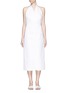 Main View - Click To Enlarge - THE ROW - 'Lieke' duchesse satin halterneck wrap dress