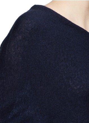 Detail View - Click To Enlarge - THE ROW - 'Shelda' one-shoulder cashmere-silk sweater