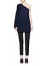 Figure View - Click To Enlarge - THE ROW - 'Shelda' one-shoulder cashmere-silk sweater