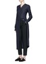 Figure View - Click To Enlarge - THE ROW - 'Meghan' shell button silk canvas coat