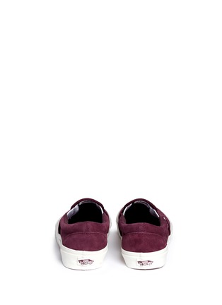 Back View - Click To Enlarge - VANS - 'Classic' suede slip-ons