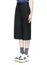 Front View - Click To Enlarge - MSGM - Stretch cotton culottes