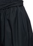Detail View - Click To Enlarge - MSGM - Sash tie elastic waist flare skirt