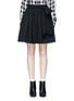 Main View - Click To Enlarge - MSGM - Sash tie elastic waist flare skirt