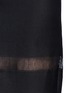 Detail View - Click To Enlarge - MSGM - Contrast stripe fringe linen skirt