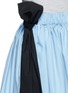 Detail View - Click To Enlarge - MSGM - Sash tie elastic waist flare skirt