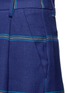 Detail View - Click To Enlarge - MSGM - Fringe stripe wide leg linen pants