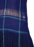 Detail View - Click To Enlarge - MSGM - Check plaid fringe linen tank top