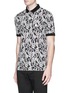 Front View - Click To Enlarge - - - Floral garland print polo shirt