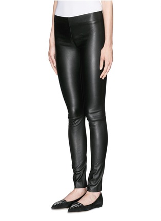 Front View - Click To Enlarge - THE ROW - 'Moto' leather leggings