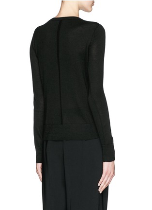 Back View - Click To Enlarge - THE ROW - 'Ghent' centre back trim silk-cashmere sweater