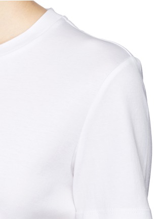 Detail View - Click To Enlarge - THE ROW - 'Wesler' back seam cotton T-shirt