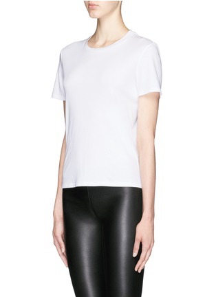 Front View - Click To Enlarge - THE ROW - 'Wesler' back seam cotton T-shirt
