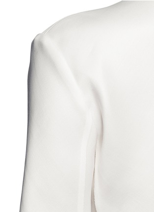 Detail View - Click To Enlarge - THE ROW - 'Toce' raw seam wool-silk double satin top