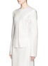 Front View - Click To Enlarge - THE ROW - 'Toce' raw seam wool-silk double satin top