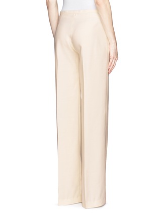 Back View - Click To Enlarge - THE ROW - 'Misa' wool-silk wide leg pants