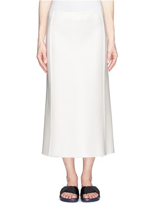 Main View - Click To Enlarge - THE ROW - 'Ricela' wool-silk double satin midi skirt