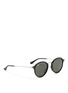 Figure View - Click To Enlarge - RAY-BAN - Acetate wire temple round frame sunglasses