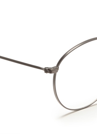 Detail View - Click To Enlarge - RAY-BAN - Round metal optical glasses