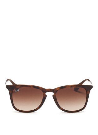 Main View - Click To Enlarge - RAY-BAN - 'RB4221' rubberised frame wire temple sunglasses