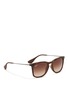 Figure View - Click To Enlarge - RAY-BAN - 'RB4221' rubberised frame wire temple sunglasses