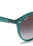 Detail View - Click To Enlarge - RAY-BAN - 'RB2180' round frame acetate sunglasses