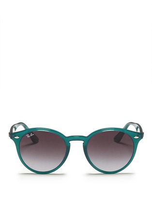 Main View - Click To Enlarge - RAY-BAN - 'RB2180' round frame acetate sunglasses