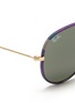 Detail View - Click To Enlarge - RAY-BAN - 'Aviator Camouflage' fabric rim wire sunglasses