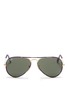 Main View - Click To Enlarge - RAY-BAN - 'Aviator Camouflage' fabric rim wire sunglasses