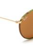 Detail View - Click To Enlarge - RAY-BAN - 'Round Camouflage' fabric rim wire sunglasses