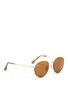 Figure View - Click To Enlarge - RAY-BAN - 'Round Camouflage' fabric rim wire sunglasses