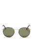 Main View - Click To Enlarge - RAY-BAN - 'Round Camouflage' fabric rim wire sunglasses